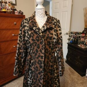Leopard Print Women's Coat